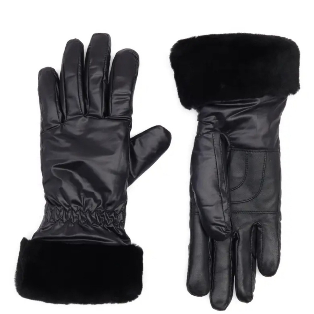 UGG Fontanne Smart Genuine Shearling Trim Gloves